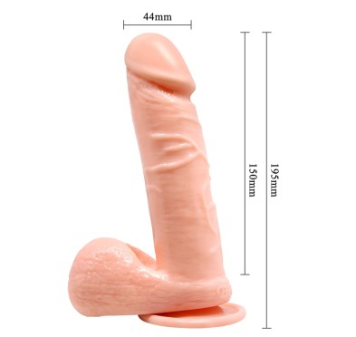 Realistyczne miękkie dildo z przyssawką 19,5 cm